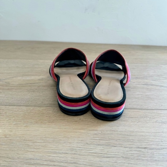 Loeffler Randall Rubie Striped Suede Slides - Picture 6 of 7